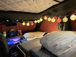 my smart #5 inside - the bedroom